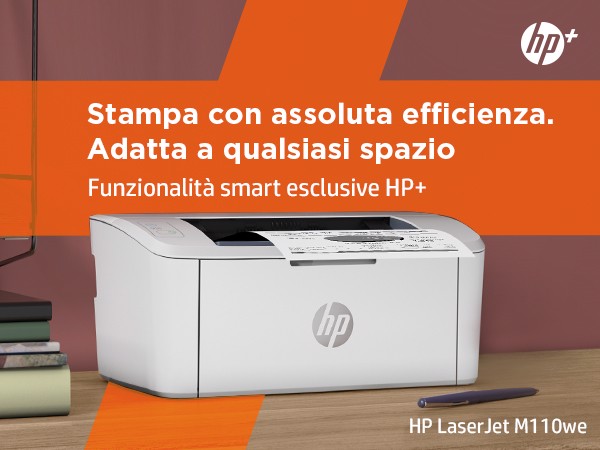 HP LaserJet M110we - Stampante Wireless HP+ con 6 mesi di Instant Ink  inclusi - HP Store Italia