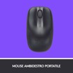 LOGITECH MK220 Combo Tastiera e Mouse Wireless Compatti per Windows, 2,4  GHz Wireless con Ricevitore USB Unifying, Durata Batteria di 24 Mesi,  Compatibile con PC, Laptop