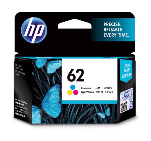 HP 62 - Cartuccia inkjet originale - colore nero - cod. C2P04AE