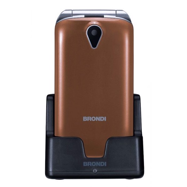 BRONDI  Telefono Per Anziani Bravo Platinum Nero