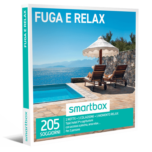 Smartbox Cofanetto Fuga E Relax - 1 notte • 1 colazione • 1 momento relax
Tipici hotel 3* e agriturismi con accesso a piscina, area relax...
Per 2 persone