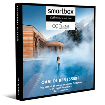 1 INGRESSO DI 5H PRESSO UN CENTRO QC TERME E UN REGALO BENESSERE 
Per 2 persone