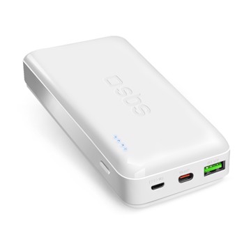 Powerbank 20.000 mah, colore bianco