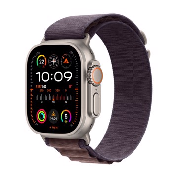 Apple watch ultra 2 gps + cell 49mm,titanium case,indigo,lar