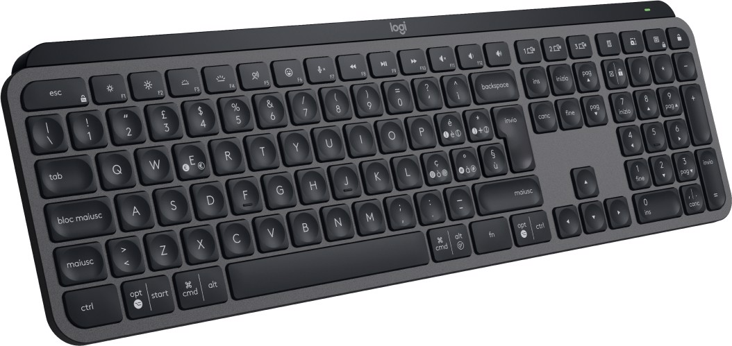 LOGITECH MX Keys S tastiera RF senza fili + Bluetooth QWERTY