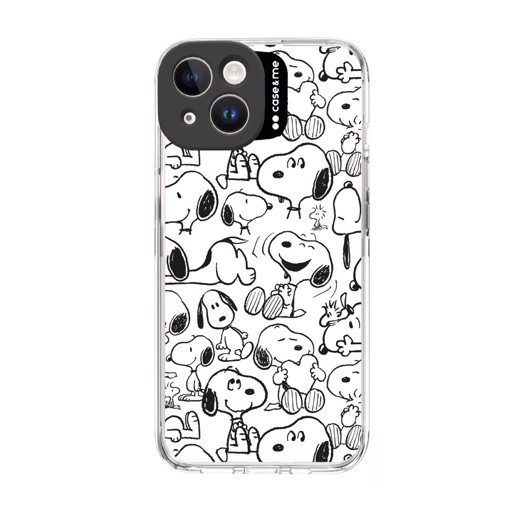 Case & Me CMPNUTSCOVIP15611 custodia per cellulare 15,5 cm (6.1") Cover Nero, Bianco