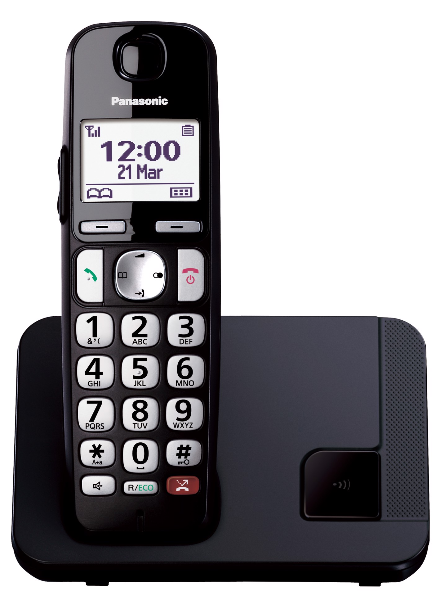 PANASONIC KX-TGE250 Telefono DECT Identificatore di chiamata Nero, Telefoni Cordless in Offerta su Stay On