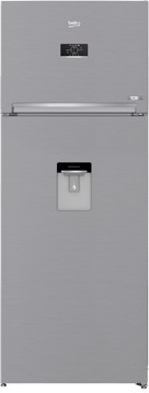 Frigo 2porte 406l inox h185 l70 p65,5