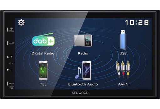Kenwood Electronics DMX129DAB Ricevitore multimediale per auto Nero 64 W Bluetooth