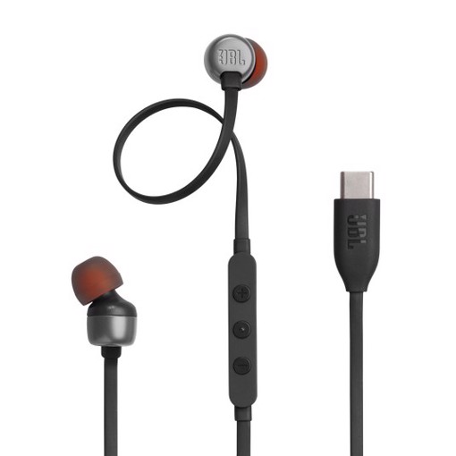JBL Tune 310C Auricolare Cablato In-ear Musica e Chiamate USB tipo-C Nero
