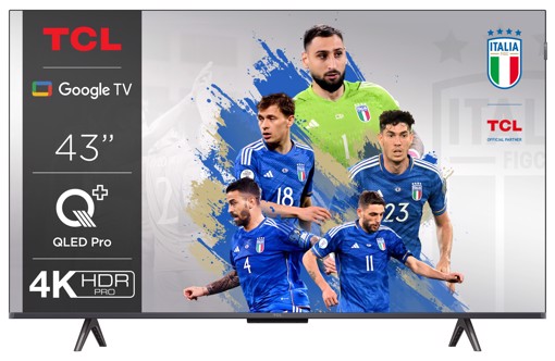 TCL C65 Series Serie C6 Smart TV QLED 4K 43" 43C655, Dolby Vision, Dolby Atmos, Google TV