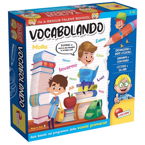 Lisciani 100484 gioco da tavolo I'm a genius ts vocabulando Educativo