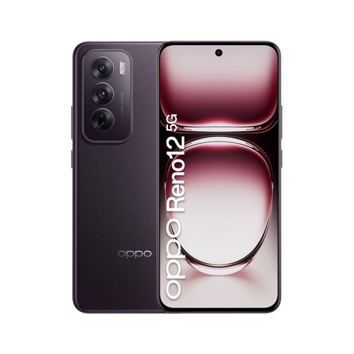 OPPO Reno12 5G AI Smartphone, Tripla fotocamera 50+8+2MP, Selfie 32MP, Display 6.7” 120HZ AMOLED FHD+, 5000mAh, RAM 12GB(Esp4GB/8GB/12GB)+ROM 256GB, [Versione Italia], Black Brown