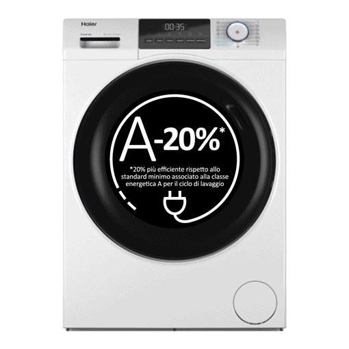 Haier HW100-BP14929A-S lavatrice Caricamento frontale 10 kg 1400 Giri/min Bianco