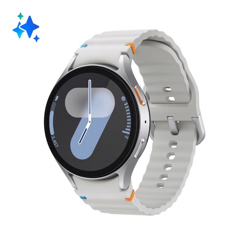 Samsung Galaxy Watch7 Smartwatch Galaxy AI, Analisi del Sonno, Controllo con doppio avvicinamento di dita, Batteria a lunga durata, GPS, Bluetooth, Ghiera Touch in Alluminio 44mm Silver