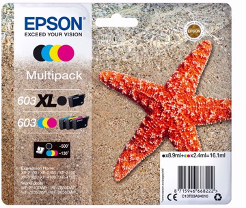 Cartuccia Multipack Epson 603 Black Xl Stella Marina