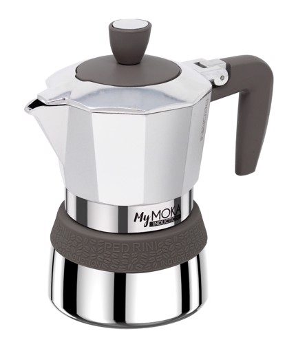 Pedrini MyMoka induction 3 tazze Tortora