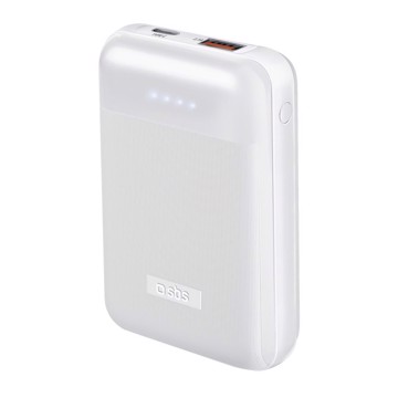 Powerbank 10.000 mah 1usb + 1 bianco lucido