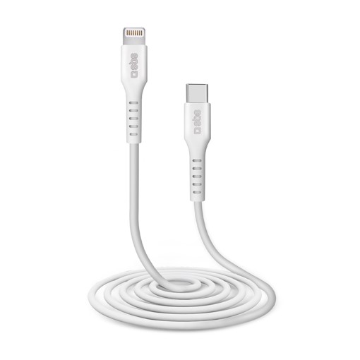 SBS TECABLELIGTC2W cavo Lightning 2 m Bianco