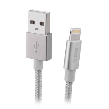 Cavo usb lightning mfi silver