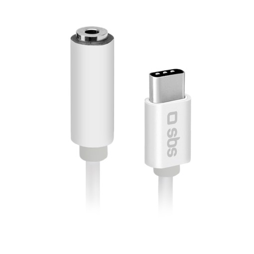 SBS TEINTJACKTYCFMW cavo per cellulare Bianco 0,09 m 3.5mm USB C