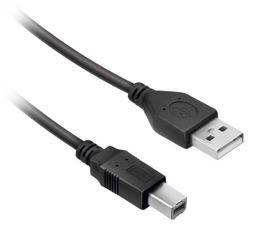 Ekon ECIT31USBAB18MMK cavo USB USB 2.0 1,8 m USB A USB B Nero