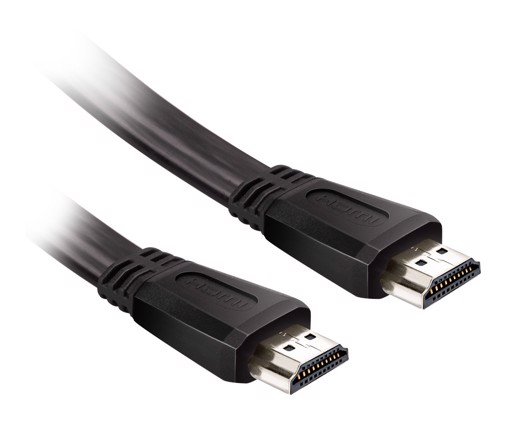 Ekon ECITHDMI18FLAT cavo HDMI 1,8 m HDMI tipo A (Standard) Nero