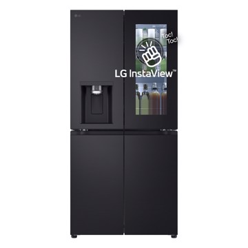 Frigo side by side 4porte nero h178,7 l83,5 p73 allaccio