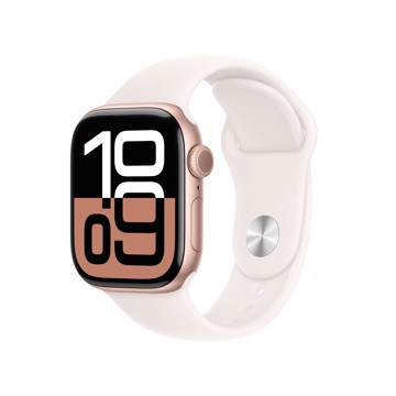 Apple watch series 10 42mm rose case, blush sport band