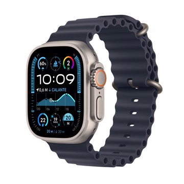 Apple watch ultra 2 gps + cell nat.titanium, navy ocean band