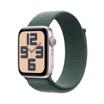 Apple watch se gps 44mm starlight,green sport loop