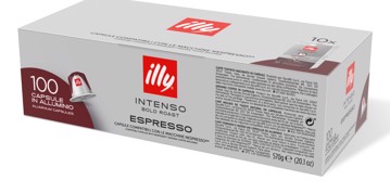 Illy capsule caffè intenso compatibile Nespresso  100 pz