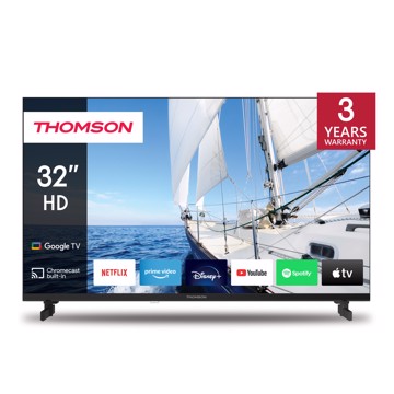 Televisore led 32" hd r 3hdmi,2usb,t2/c/s2,google,pc/