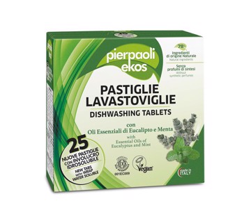 Pierpaoli Ekos detersivo per lavastoviglie IN PASTIGLIE  25 PEZZI 500g