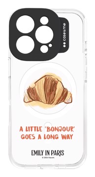 Cover iphone 16 pro emily in paris, croissant