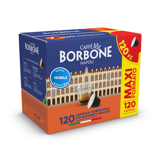 Caffè Borbone Capsule per Nespresso Nobile blu Capsule caffè 120 pz