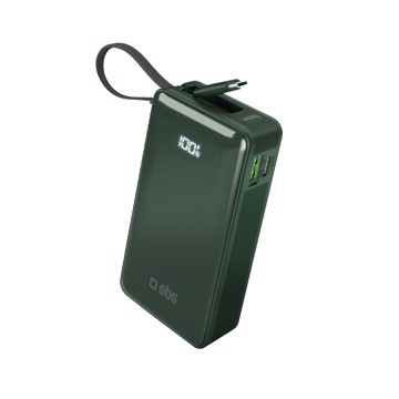 Powerbank 10.000mah verde type-c, pd20w