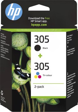 Cartuccia multip.hp 305 bk+col multipack blk + color