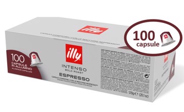 Illy capsule caffè intenso compatibile Nespresso  100 pz