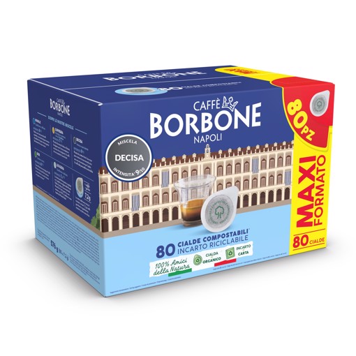 Caffè Borbone 44BNERADECISA80PZ Cialde caffè 80 pz