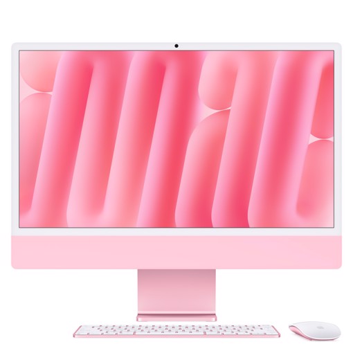 Apple iMac 24"Retina Display 4,5K, Chip M4 con CPU 10‑core, GPU 10‑core, 16GB, 512GB SSD, Rosa