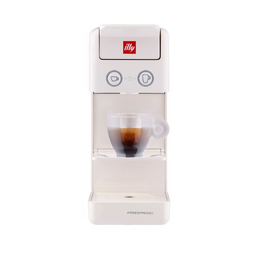 Illy Y3.3 Bianca Macchina per caffè a capsule iperespresso - in omaggio 36 classic, 18 intenso