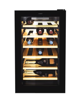 Frigo cantina nera 21bottiglie h70 l40 p55