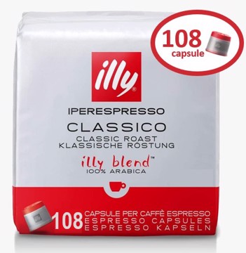 Caffe illy iperespresso capsule caffè classico promo pack 108 pz