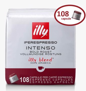 Caffe illy iperespresso capsule caffè intenso promo pack 108 pz