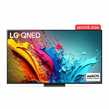 Televisore qned 86" uhd hdr10 t2/s2,4h,2u,a8,os24,qdot,pc