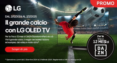 LG OLED ti regala fino a 12 mesi di DAZN Standard