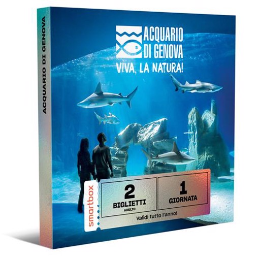 SMARTBOX - Acquario di Genova - 1 ingresso per 2 - Cofanetto regalo - Ingresso all''Acquario di Genova per 2 persone