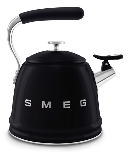 Smeg Bollitore con fischio 50's Style - Nero LUCIDO - WKF01BL