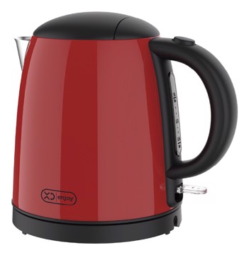 Bollitore elettrico 1 lt 2200w inox rosso